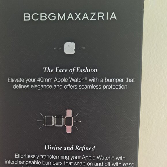 BCBGMAXAZRIA Bumper with screen protector for Apple Watch 40mm.BNWT/BOX - Picture 7 of 11